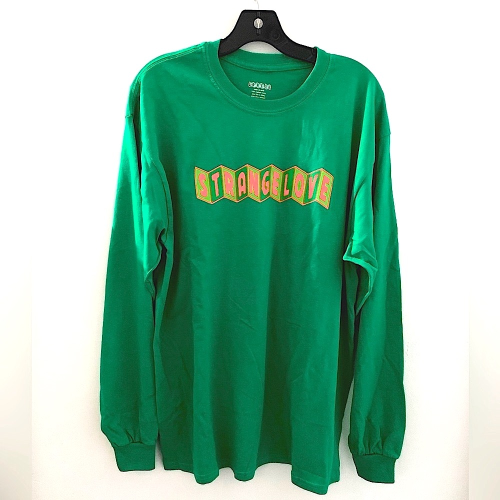 Strangelove Green Long Sleeve T Shirt Large NWOT
